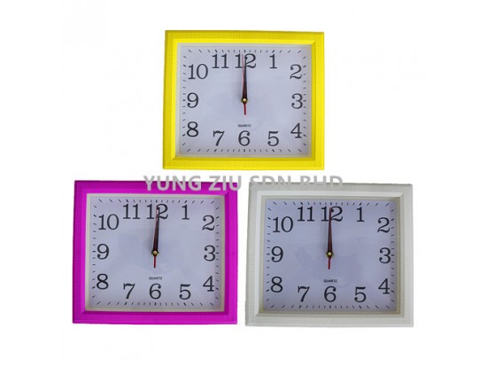 8068#25.5*29.5CM SQUARE WALL CLOCK